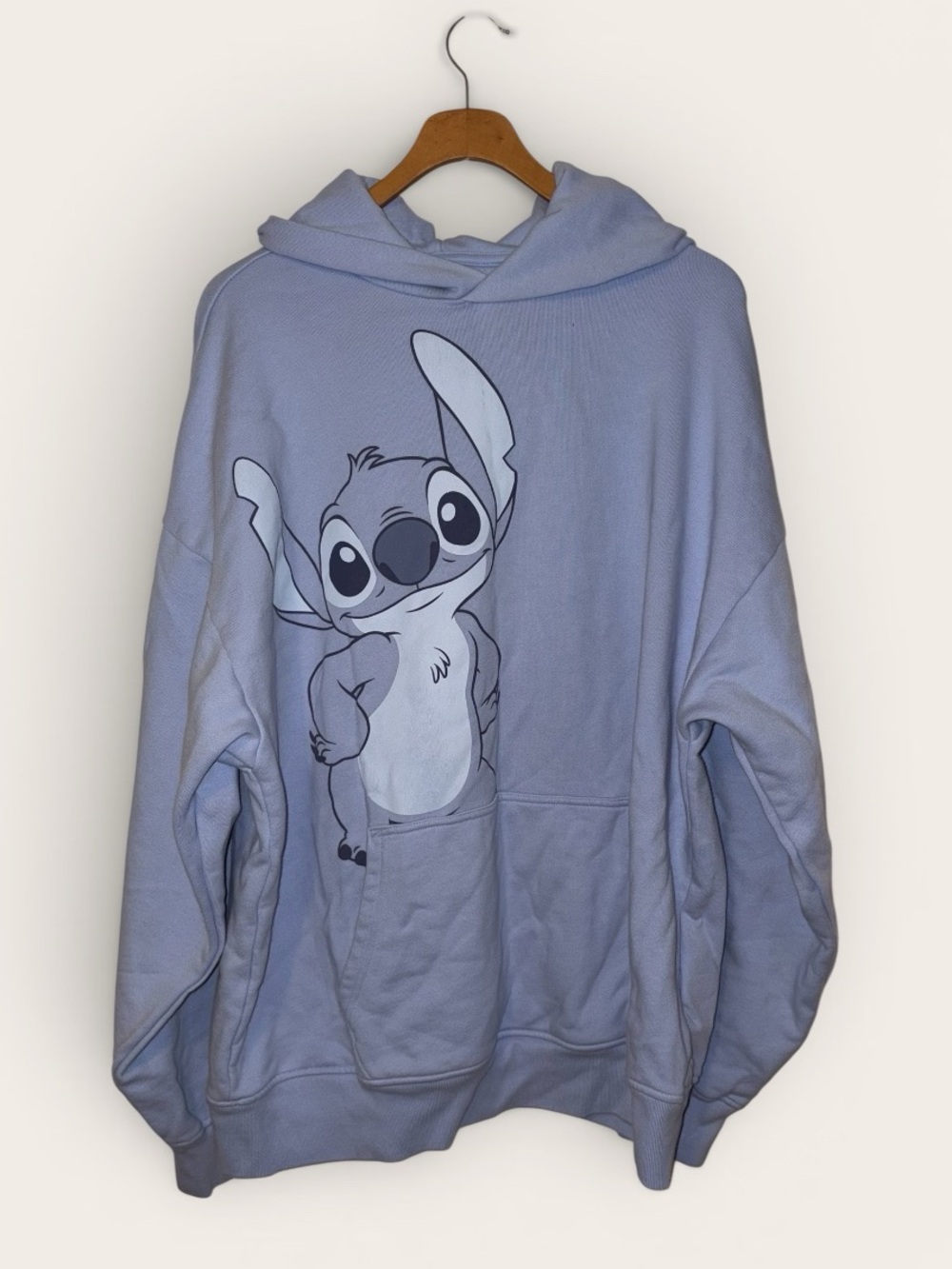 GAP x Disney Stitch Oversized Hoodie Blue Crystal L Tall Lilo & Stitch